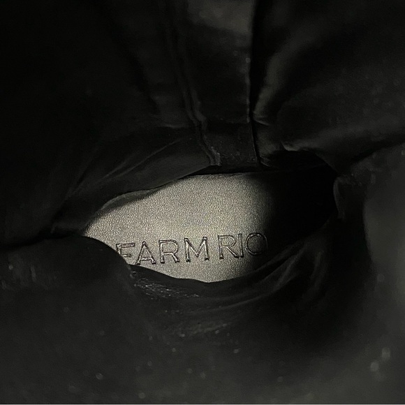 Farm Rio Lug Sole Black Tall Boot 6 - Picture 14 of 16
